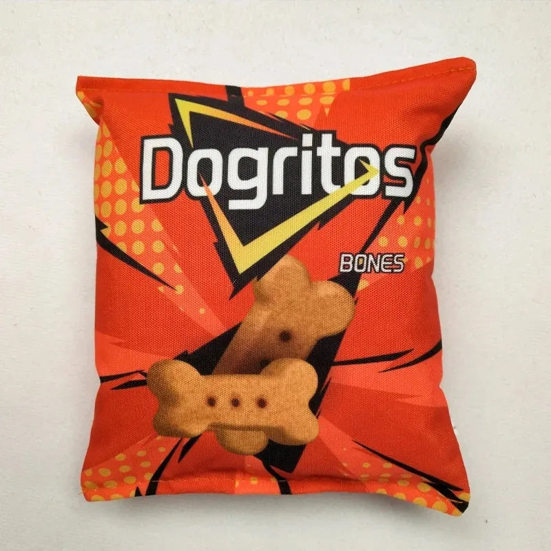 Funny Dog Toys Crisps Plush Filled.