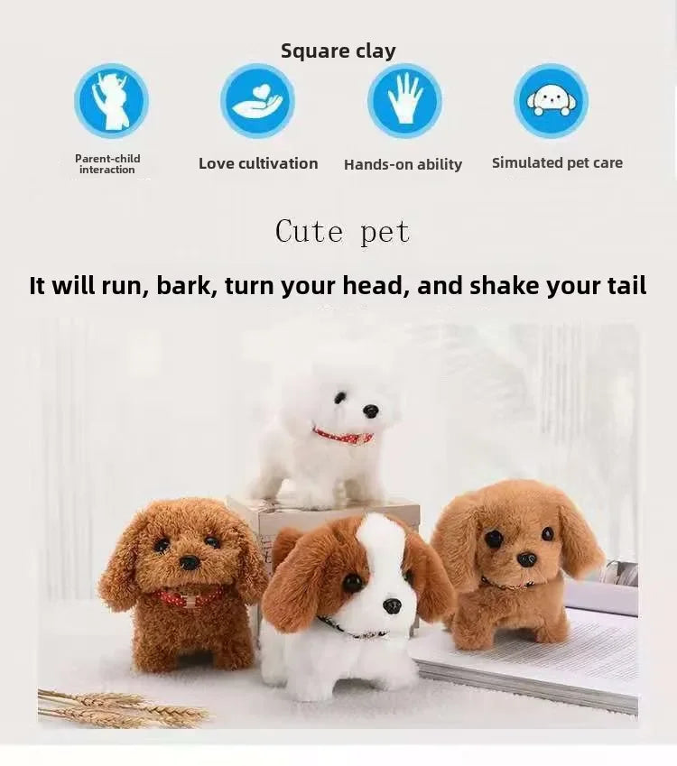 Barking Puppy with Leash