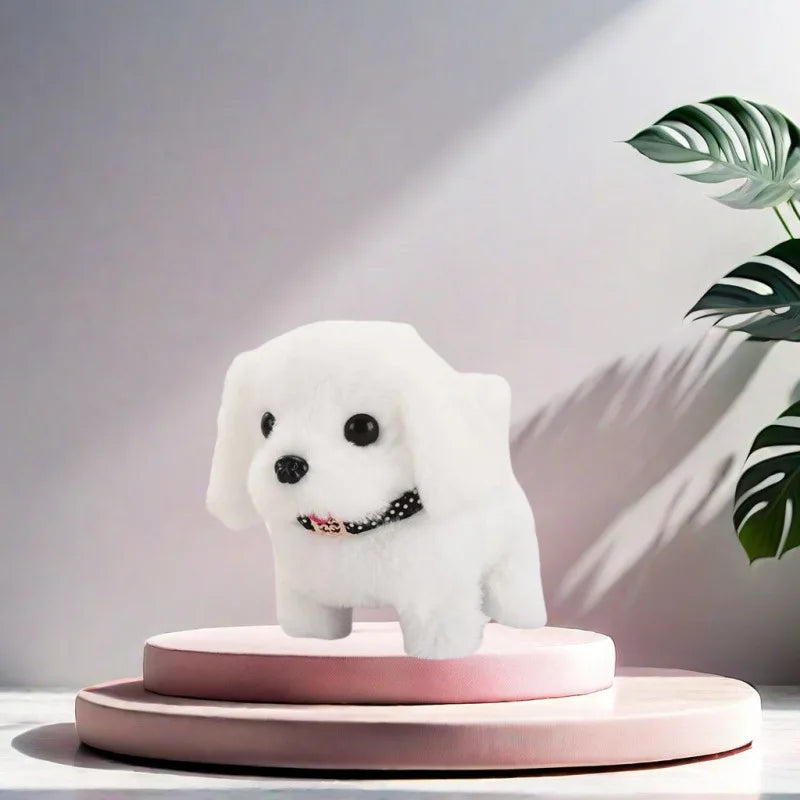 Barking Puppy with Leash