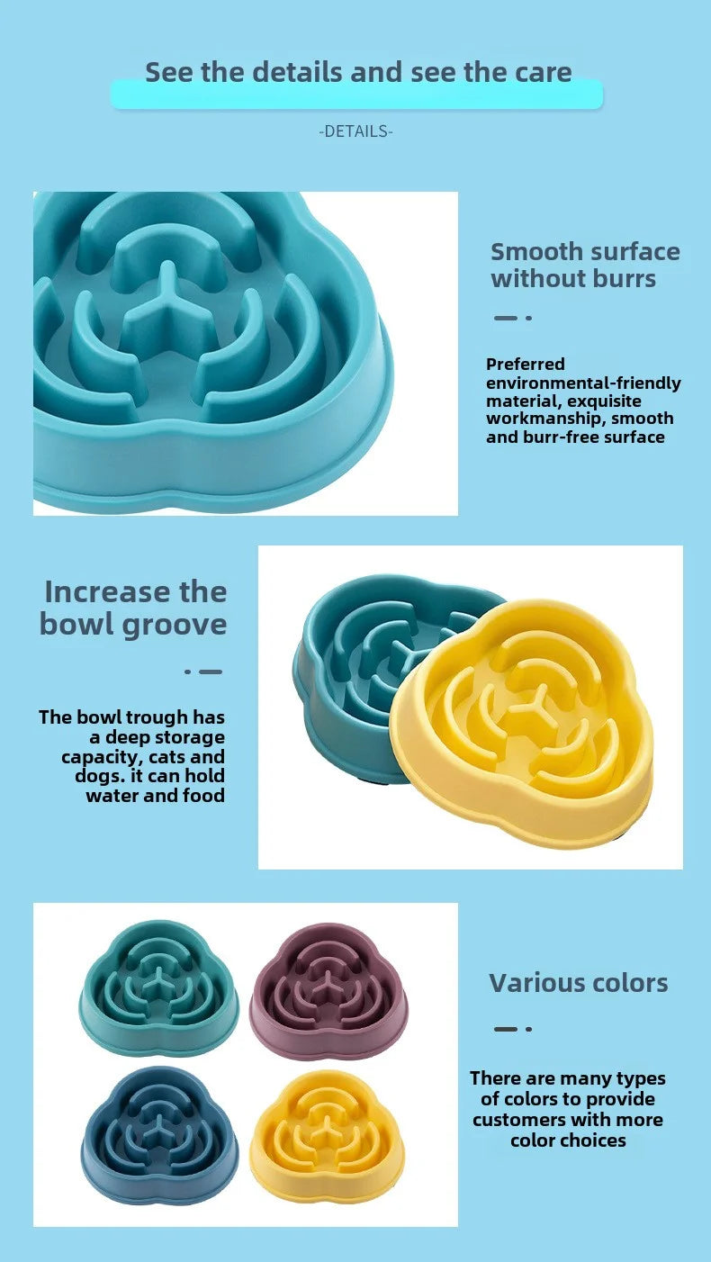 Dog Slow Food Bowl Prevent Vomiting And Protect Intestines