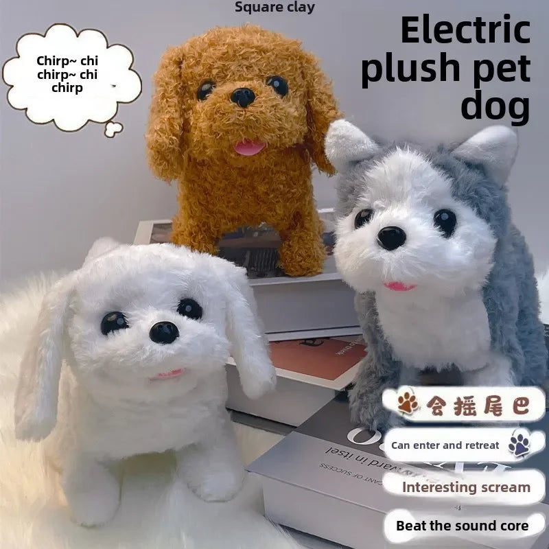 Barking Puppy with Leash