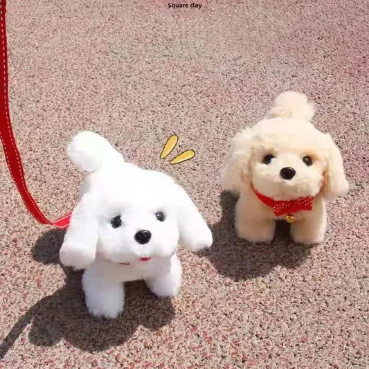 Barking Puppy with Leash