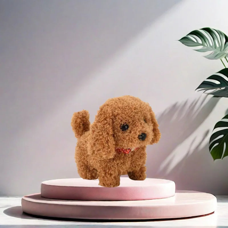 Barking Puppy with Leash