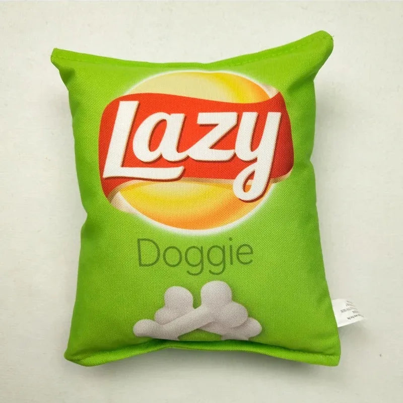 Funny Dog Toys Crisps Plush Filled.