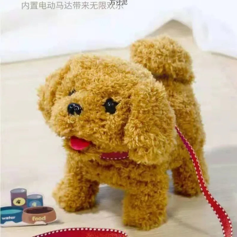Barking Puppy with Leash